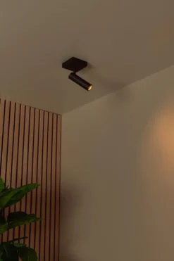 Lucide Grado Zwart Plafondspot