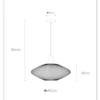Lucide Mesh Ovaal Hanglamp