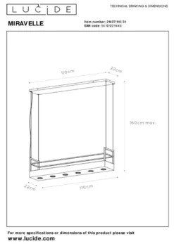 Lucide Miravelle Hanglamp