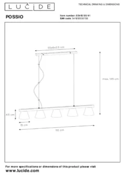 Lucide Possio Hanglamp