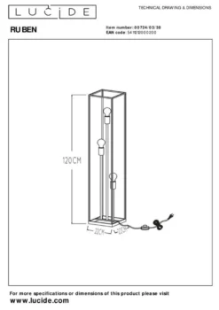 Lucide Ruben Vloerlamp