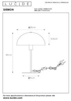 Lucide Siemon Tafellamp