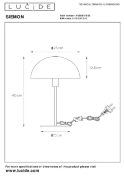 Lucide Siemon Tafellamp