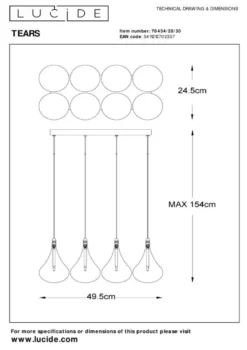 Lucide Tears Hanglamp