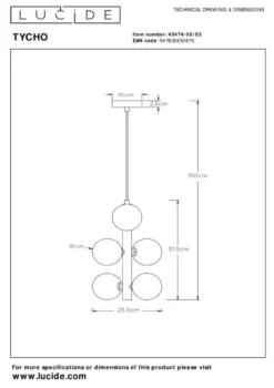 Lucide Tycho Hanglamp