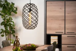 Lucide Wolfram Zwart Hanglamp
