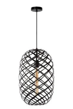 Lucide Wolfram Zwart Hanglamp