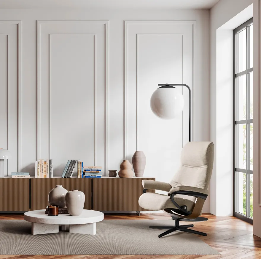 Stressless Philip M Relaxfauteuil + Hocker