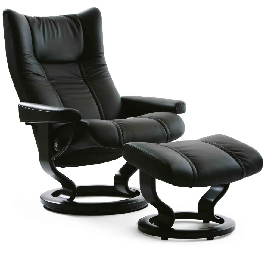 Stressless Wing Relaxfauteuil + Hocker