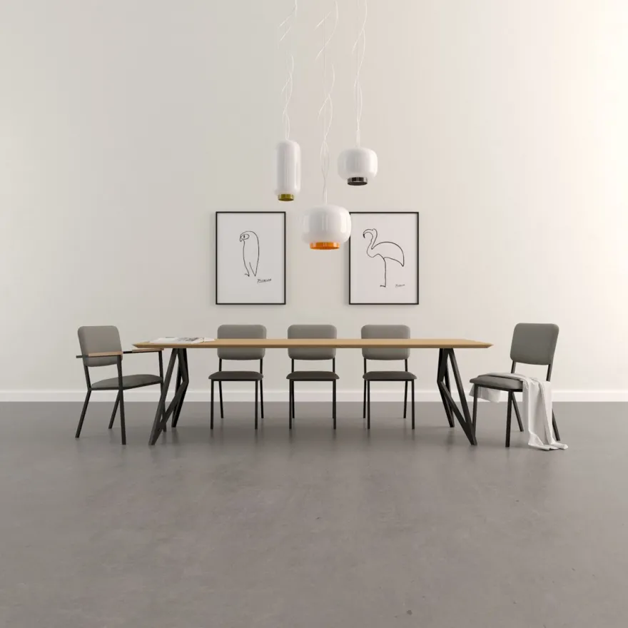 Studio HENK Butterfly Black Eettafel
