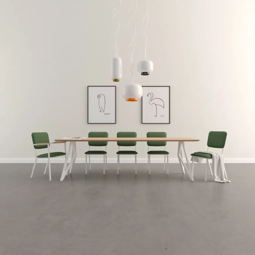 Studio HENK Butterfly White Eettafel