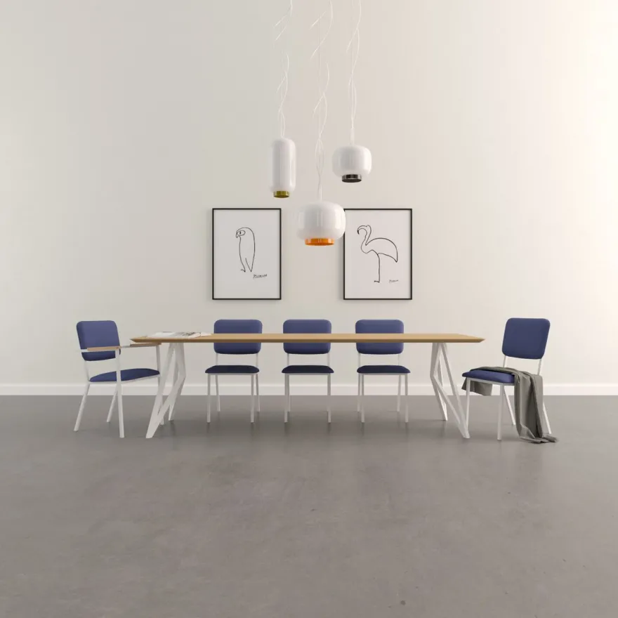 Studio HENK Butterfly White Eettafel