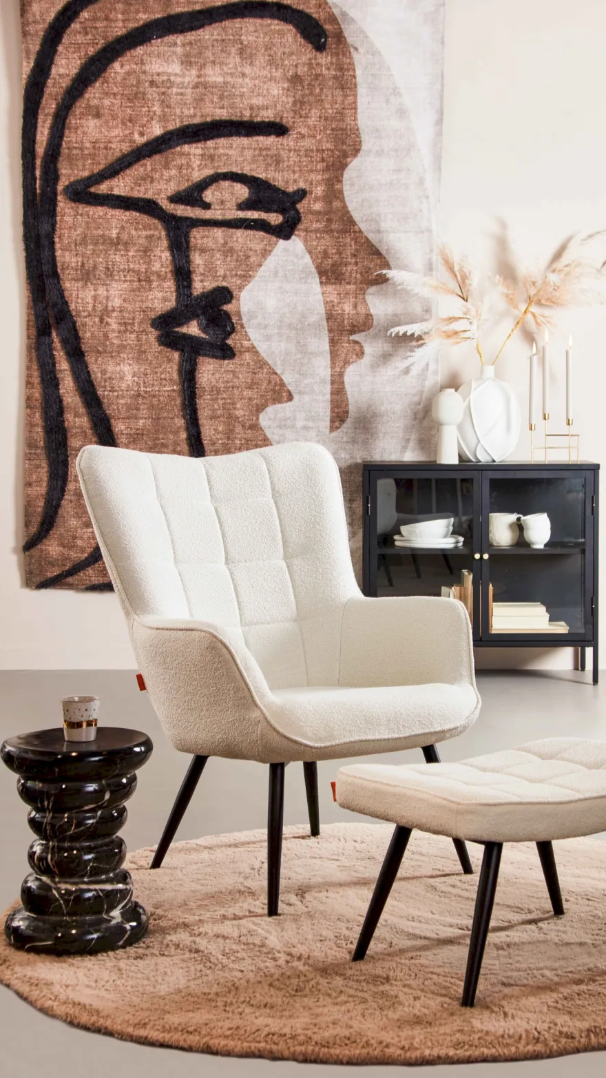 Trendhopper Perry Rond Vloerkleed
