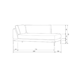 vtwonen Couple Lounge Rechts Elementenbank