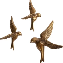 WOOOD Avaler Too Vogels set van 3 Wanddecoratie