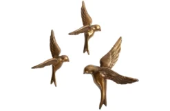 WOOOD Avaler Too Vogels set van 3 Wanddecoratie