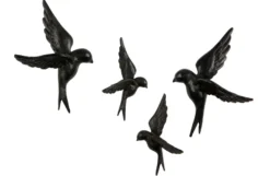 WOOOD Avaler Vogels Set van 4 Wanddecoratie