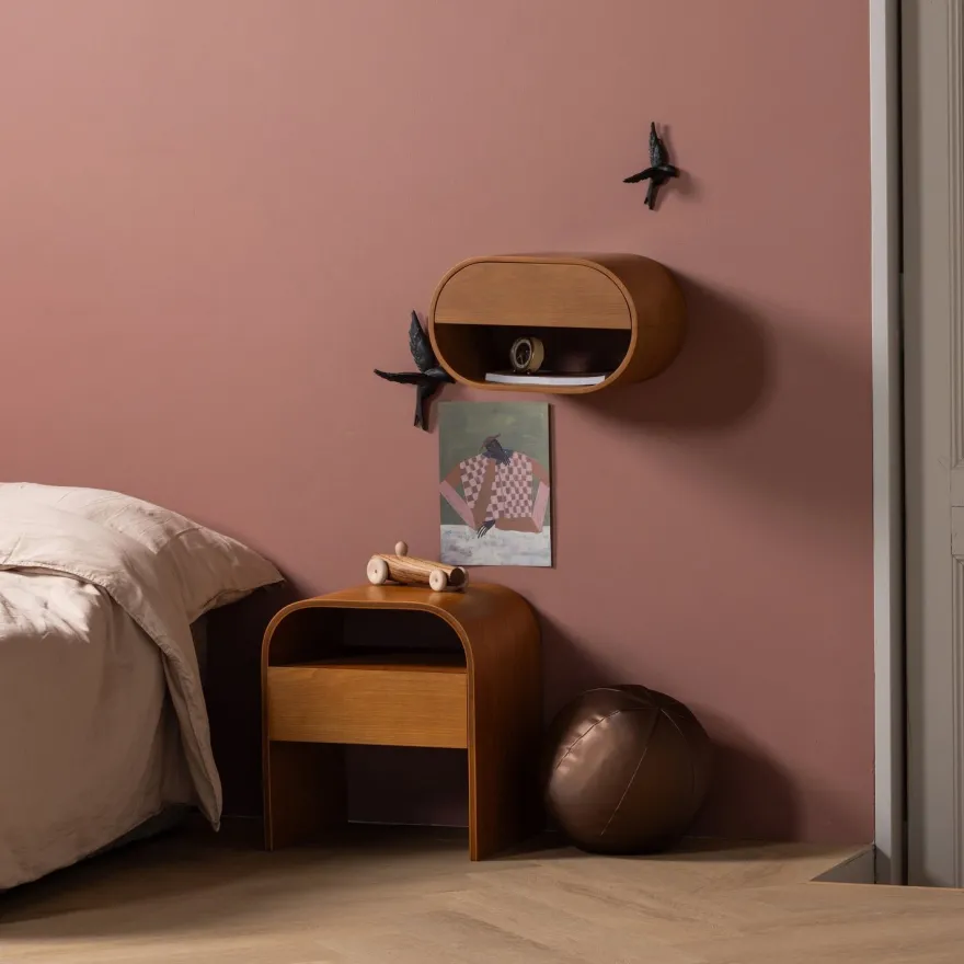 WOOOD Avaler Vogels Set van 4 Wanddecoratie