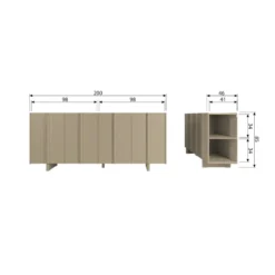 WOOOD Basu Dressoir