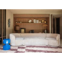 WOOOD Combi-Popular Fauteuil + Poef Elementenbank
