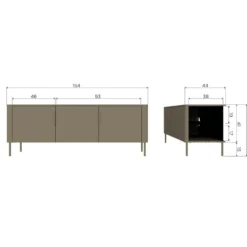 WOOOD Gunnar 3-deurs Tv-meubel