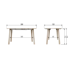 WOOOD Lange Jan Eettafel