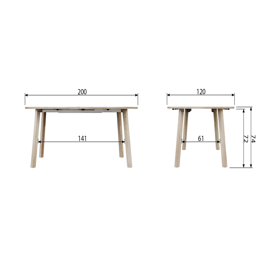 WOOOD Lange Jan Eettafel