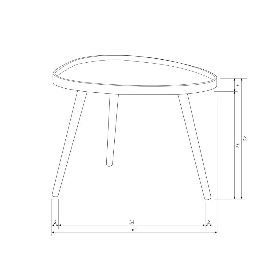 WOOOD Mae Bijzettafel