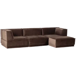 WOOOD Manu Velvet Hoekbank