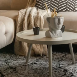 WOOOD Mesa Beige Bijzettafel