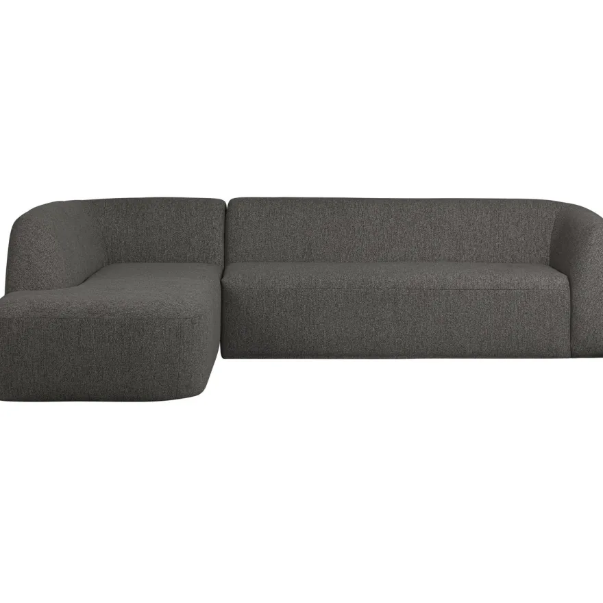 WOOOD Sloping Grey/Black Melange Hoekbank