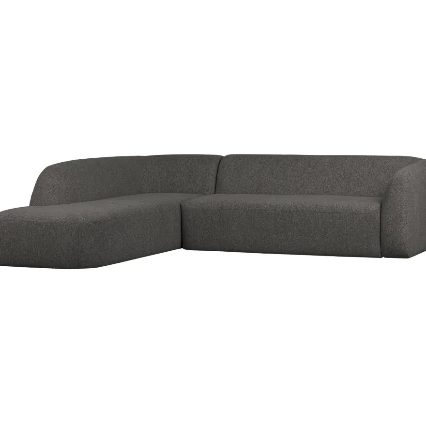 WOOOD Sloping Grey/Black Melange Hoekbank
