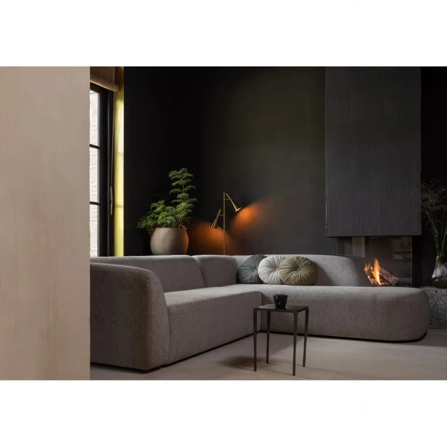 WOOOD Sloping Natural Melange Hoekbank
