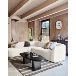 WOOOD Sloping Pearl Melange Hoekbank