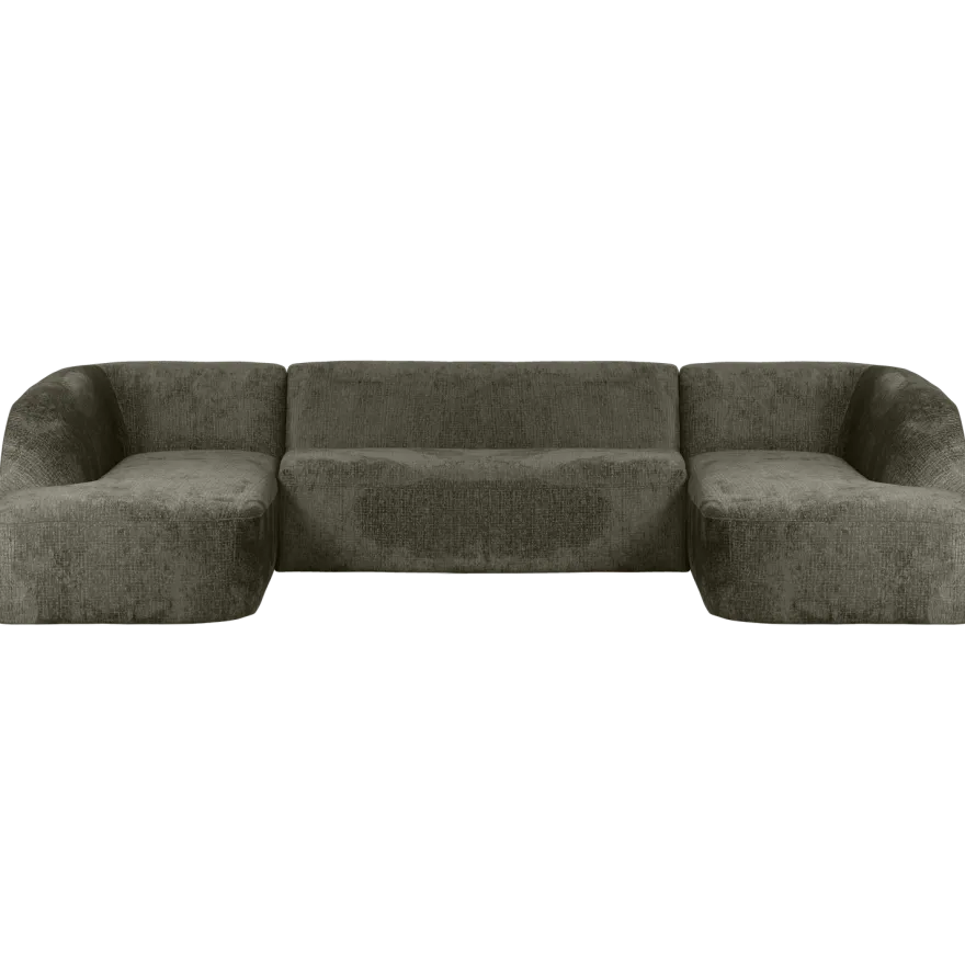 WOOOD Sloping Velvet U-bank