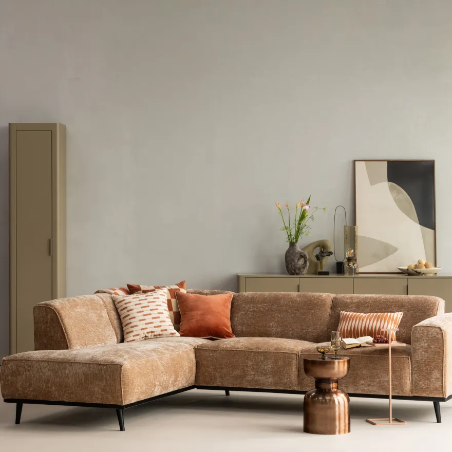 WOOOD Statement Velvet Hoekbank