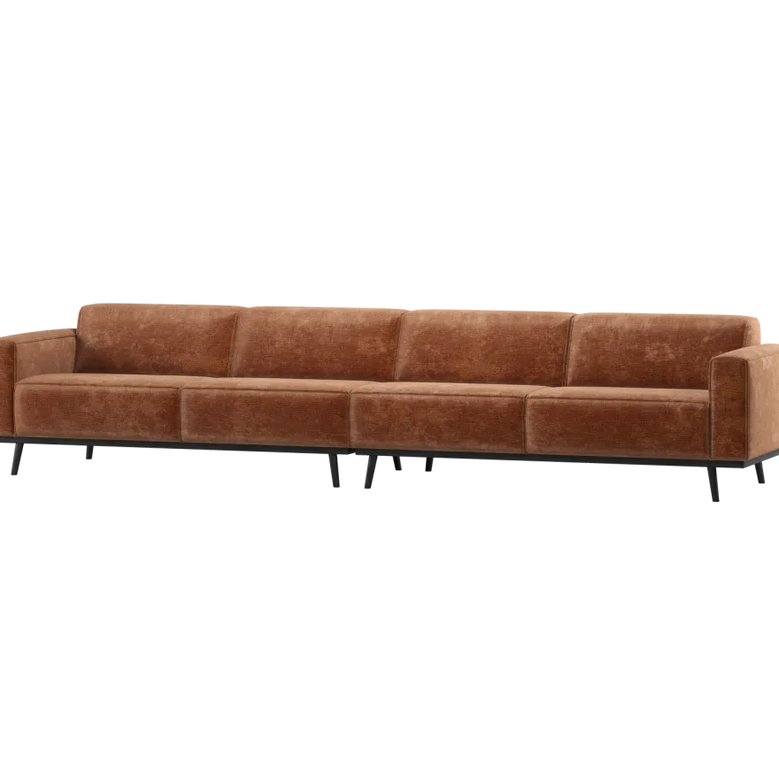 WOOOD Statement Velvet XL 4-Zitsbank