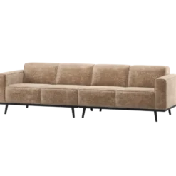 WOOOD Statement Velvet 4-Zitsbank