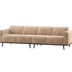 WOOOD Statement Velvet 4-Zitsbank