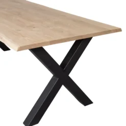 WOOOD Tablo Boomstam X-poot Eettafel