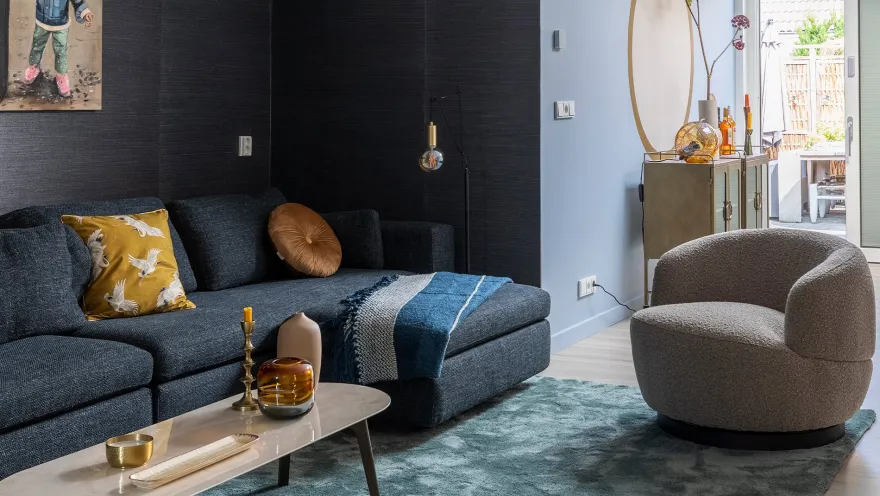 WOOOD Woolly Draaifauteuil